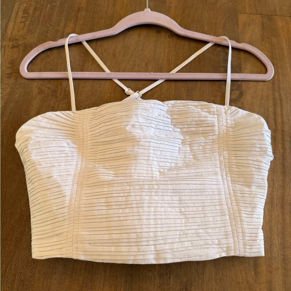 Madewell Cream Ruched Camisole Top